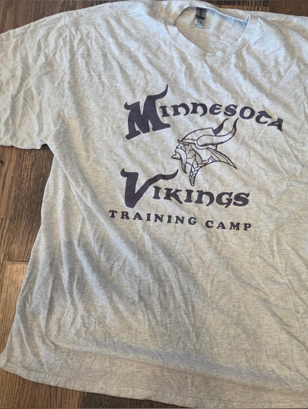 Gildan Gray Minnesota Vikings Training Camp Tee Men's 2xl NWOT